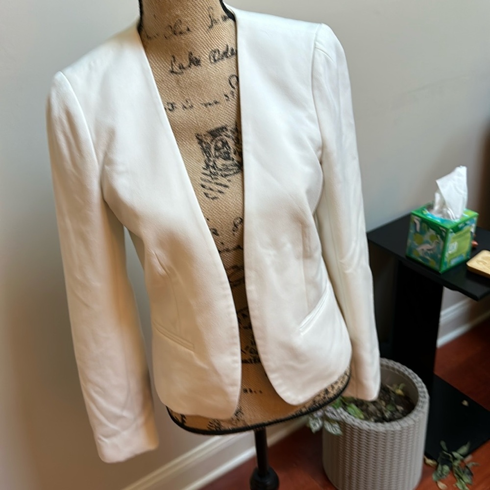 White blazer fully lined